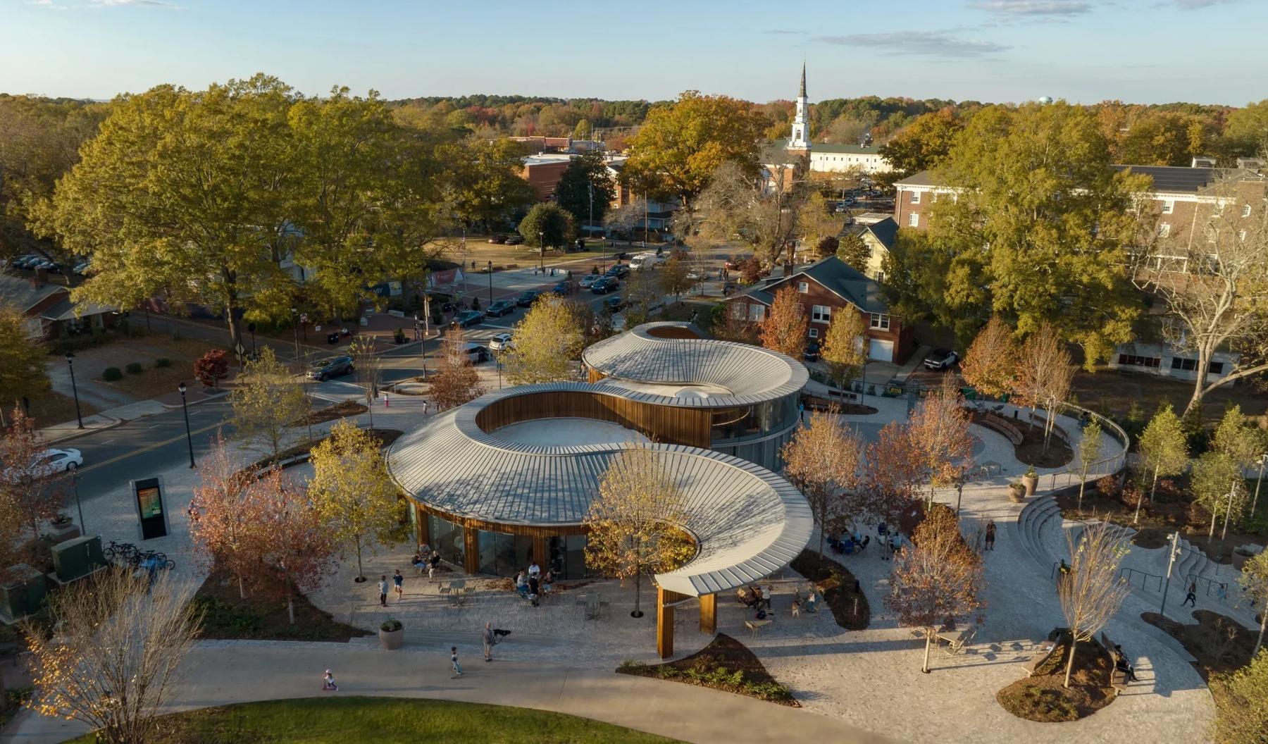 Landscaped public garden